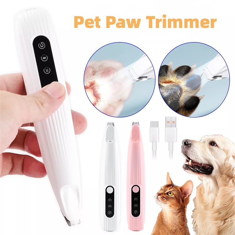 Cordless LED Pet Hair Trimmer Precision Dog Grooming Clipper Tool