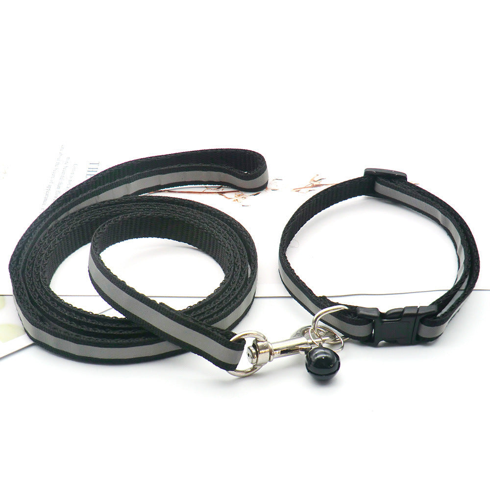 Reflective Dog Leash Durable Cloth Pet Walking Safety Lead Strap