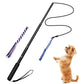 Telescopic Cat Teaser Wand Funny Dog Stick Interactive Training Rod