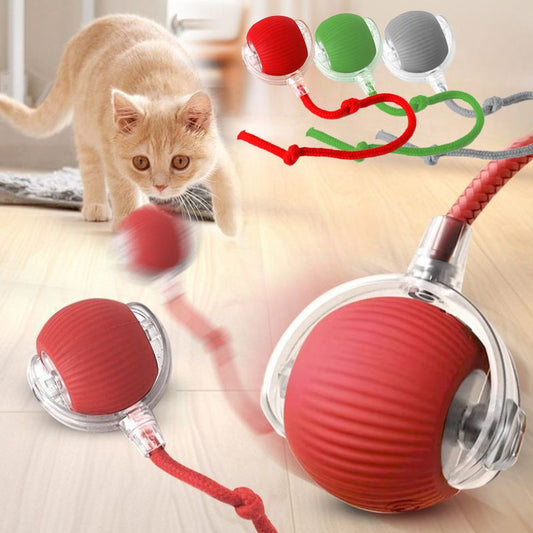 Automatic Rolling Cat Ball Rechargeable Smart Interactive Kitten Toy Sensor