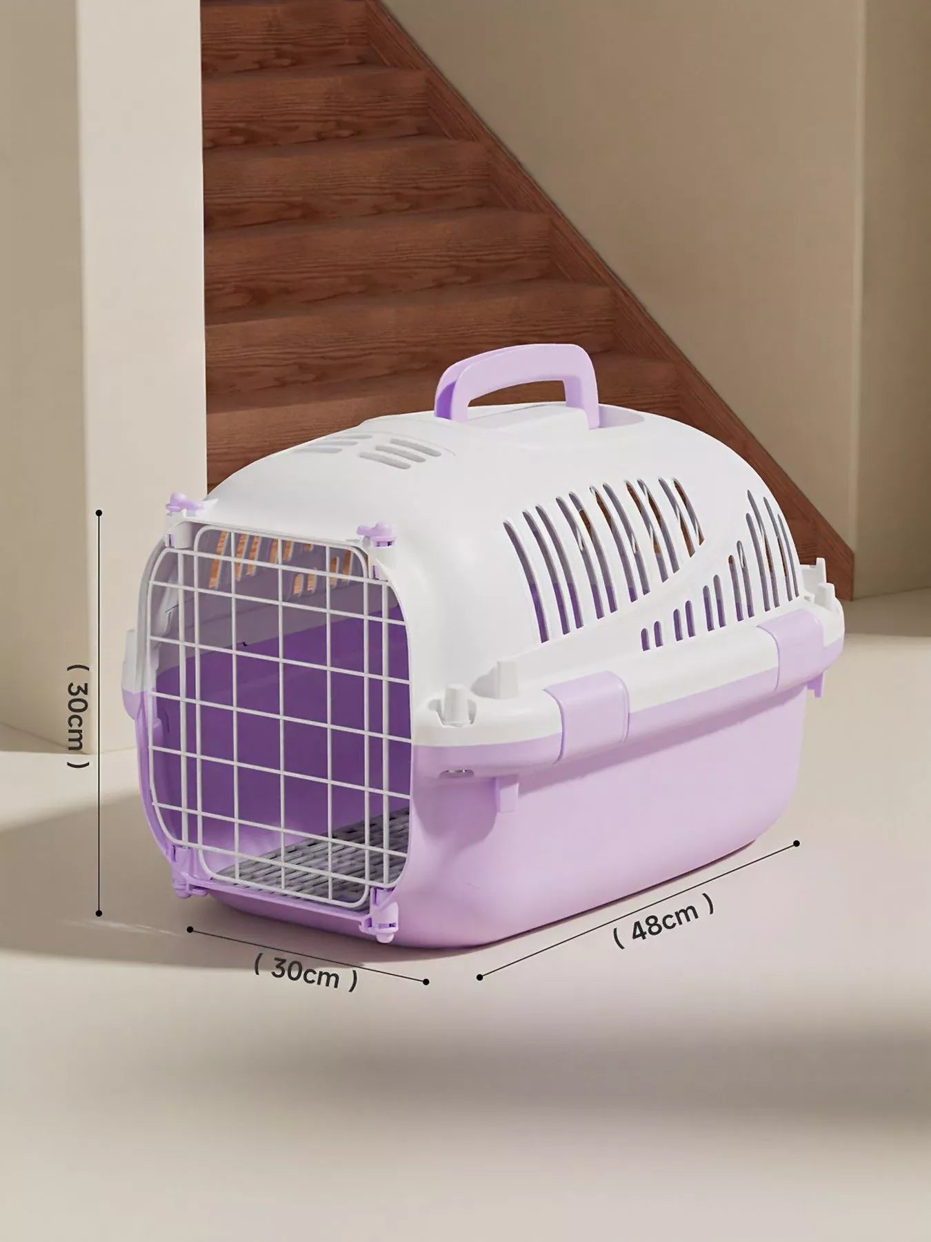 Portable Ventilated Pet Carrier Travel Cage Dog Cat Transport Box