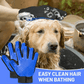 Silicone Pet Grooming Gloves Deshedding Massage Brush for Dogs Cats