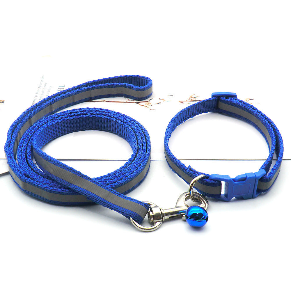Reflective Dog Leash Durable Cloth Pet Walking Safety Lead Strap