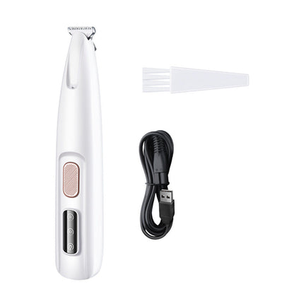 LED Waterproof Dog Paw Trimmer Pet Grooming Clipper Widen Blade