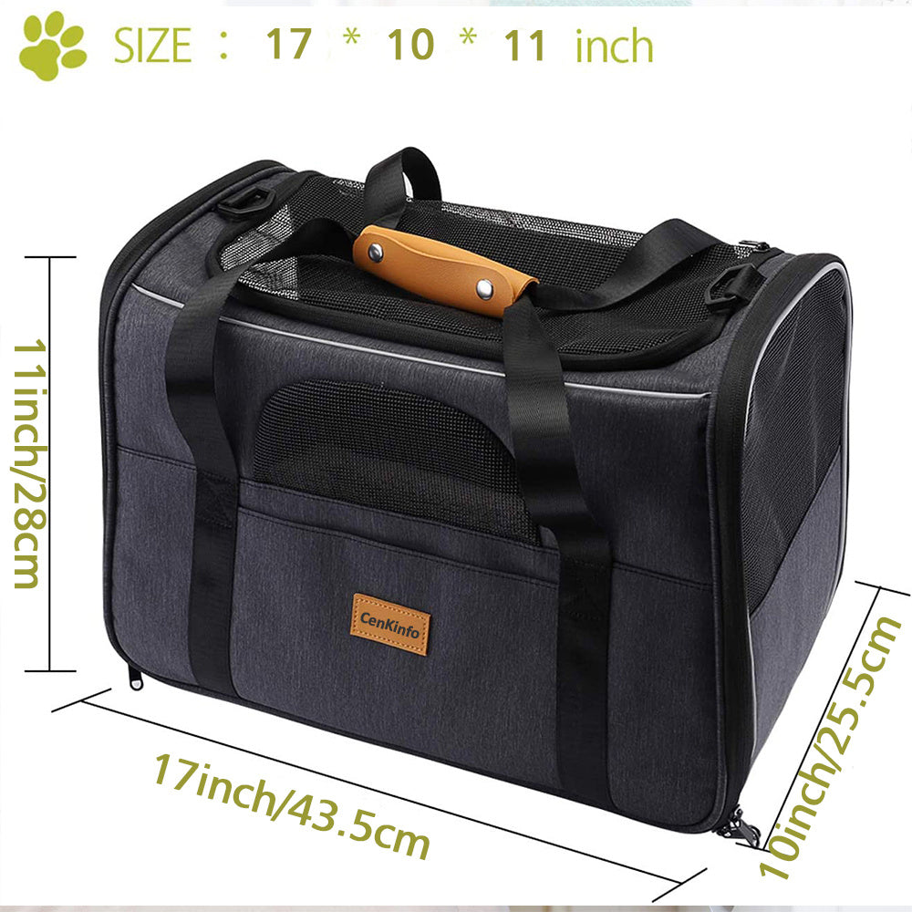 Foldable Soft Pet Carrier Bag Portable Cat Dog Travel Tote