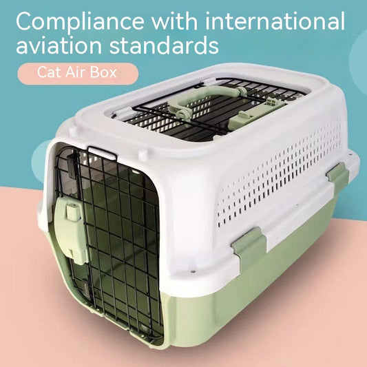 Pet Cat Travel Suitcase Air Ventilated Rolling Carrier Outdoor Bag