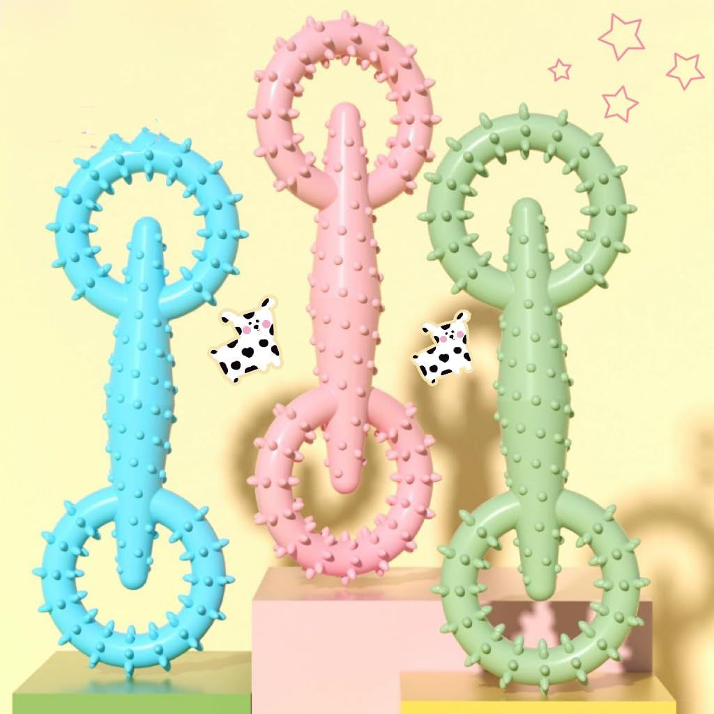 Dog Chew Toy Pull Ring Durable Gnawing Interactive Pet Training Toy