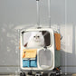 Rolling Pet Carrier Telescopic Handle Portable Travel Dog Cat Bag