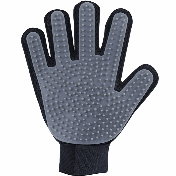 Silicone Pet Grooming Gloves Deshedding Massage Brush for Dogs Cats