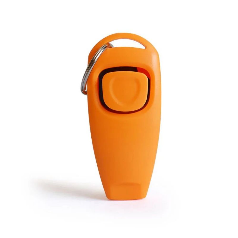 Dog Clicker Whistle Training Set Puppy Behavior Tool with Keyring