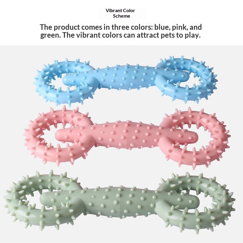 Dog Chew Toy Pull Ring Durable Gnawing Interactive Pet Training Toy