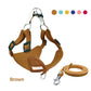 Reflective Dog Harness Vest Set with Leash Pet Walking Safety Gear