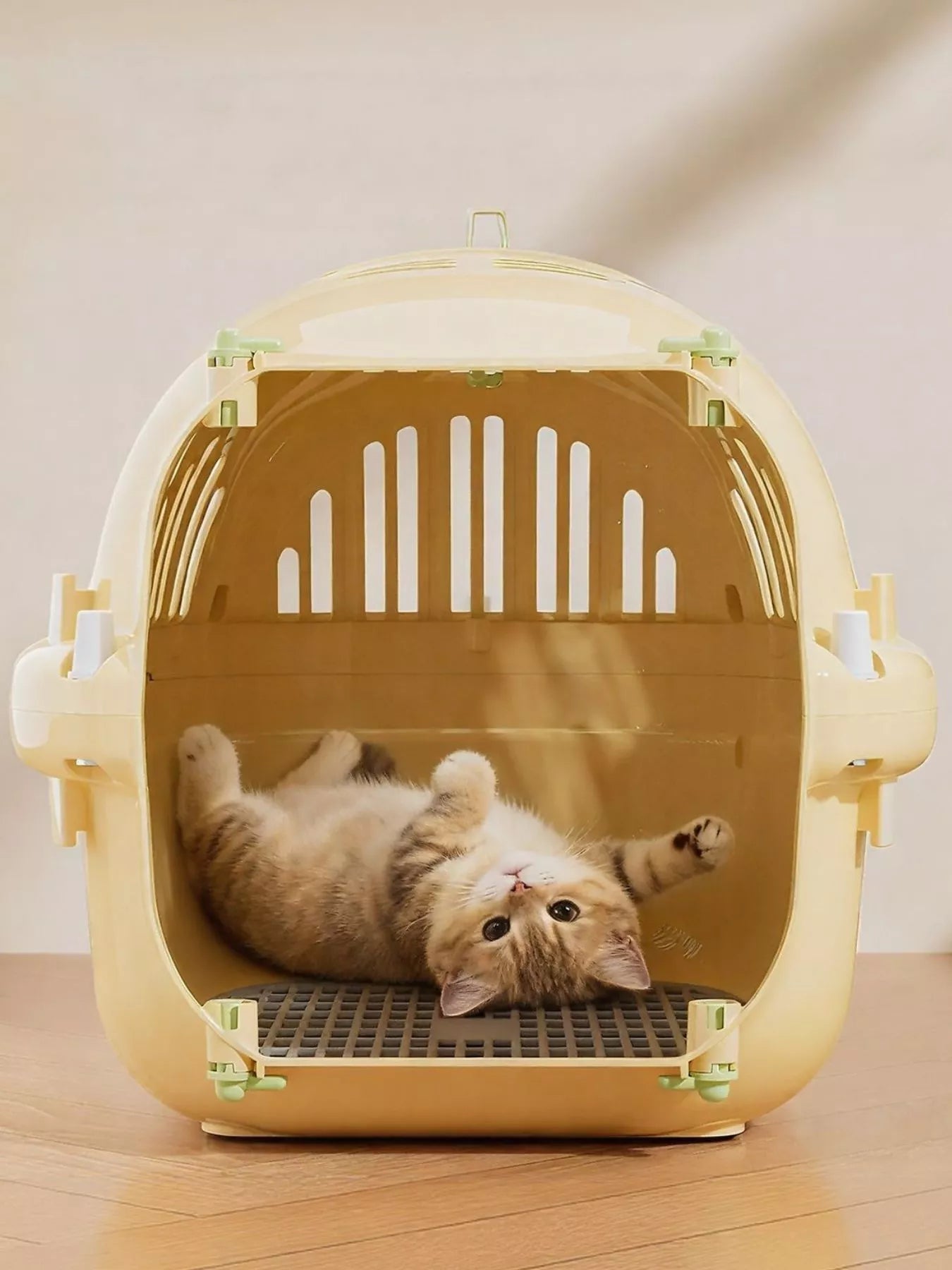 Portable Ventilated Pet Carrier Travel Cage Dog Cat Transport Box