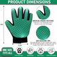 Silicone Pet Grooming Gloves Deshedding Massage Brush for Dogs Cats