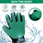 Silicone Pet Grooming Gloves Deshedding Massage Brush for Dogs Cats