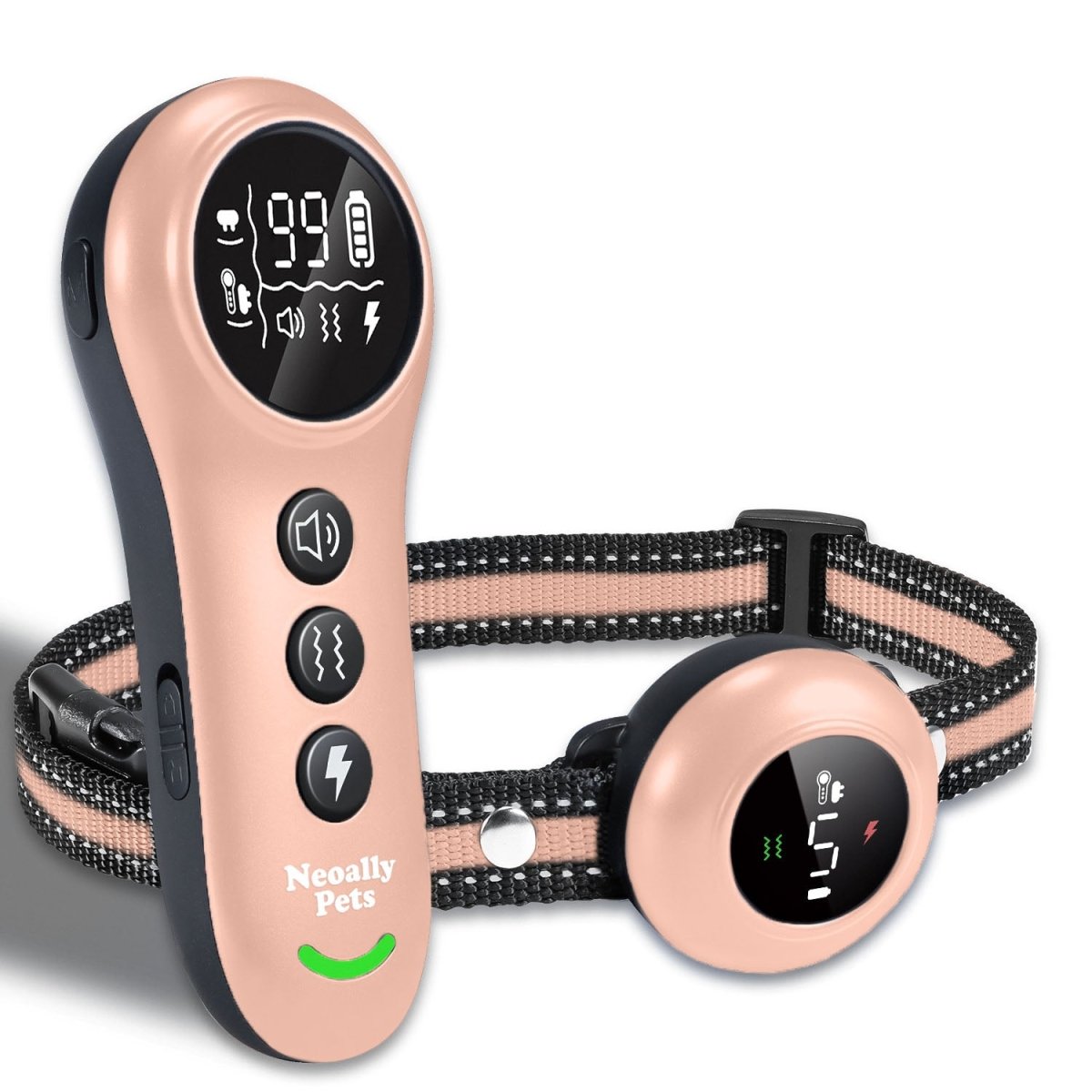 2-in-1 Dog Training Bark Control Rechargeable Waterproof Collar