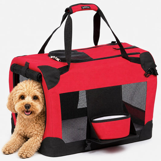 Deluxe 360 Vista View Foldable Soft Pet Dog Crate Carrier House