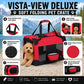 Deluxe 360 Vista View Foldable Soft Pet Dog Crate Carrier House