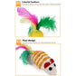 Cat Toy Set Mouse Tunnel Feather Interactive Play Pet Bundle