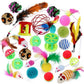 Cat Toy Set Mouse Tunnel Feather Interactive Play Pet Bundle
