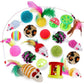 Cat Toy Set Mouse Tunnel Feather Interactive Play Pet Bundle