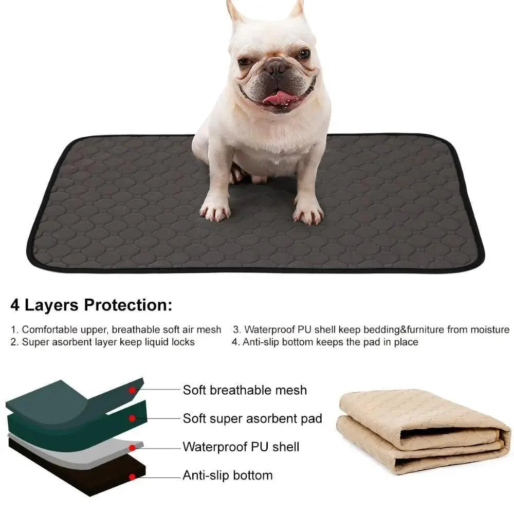 Reusable Waterproof Dog Pee Pad Washable Pet Training Mat Diaper