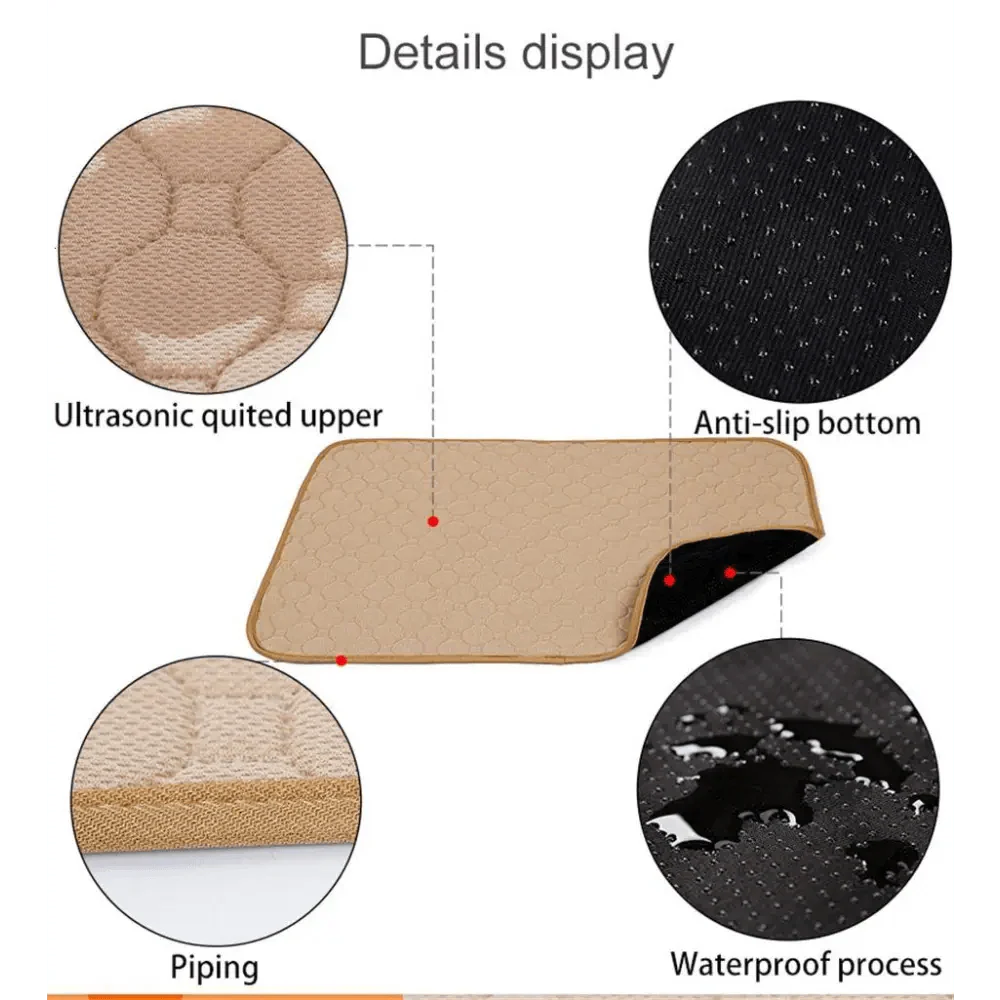 Reusable Waterproof Dog Pee Pad Washable Pet Training Mat Diaper